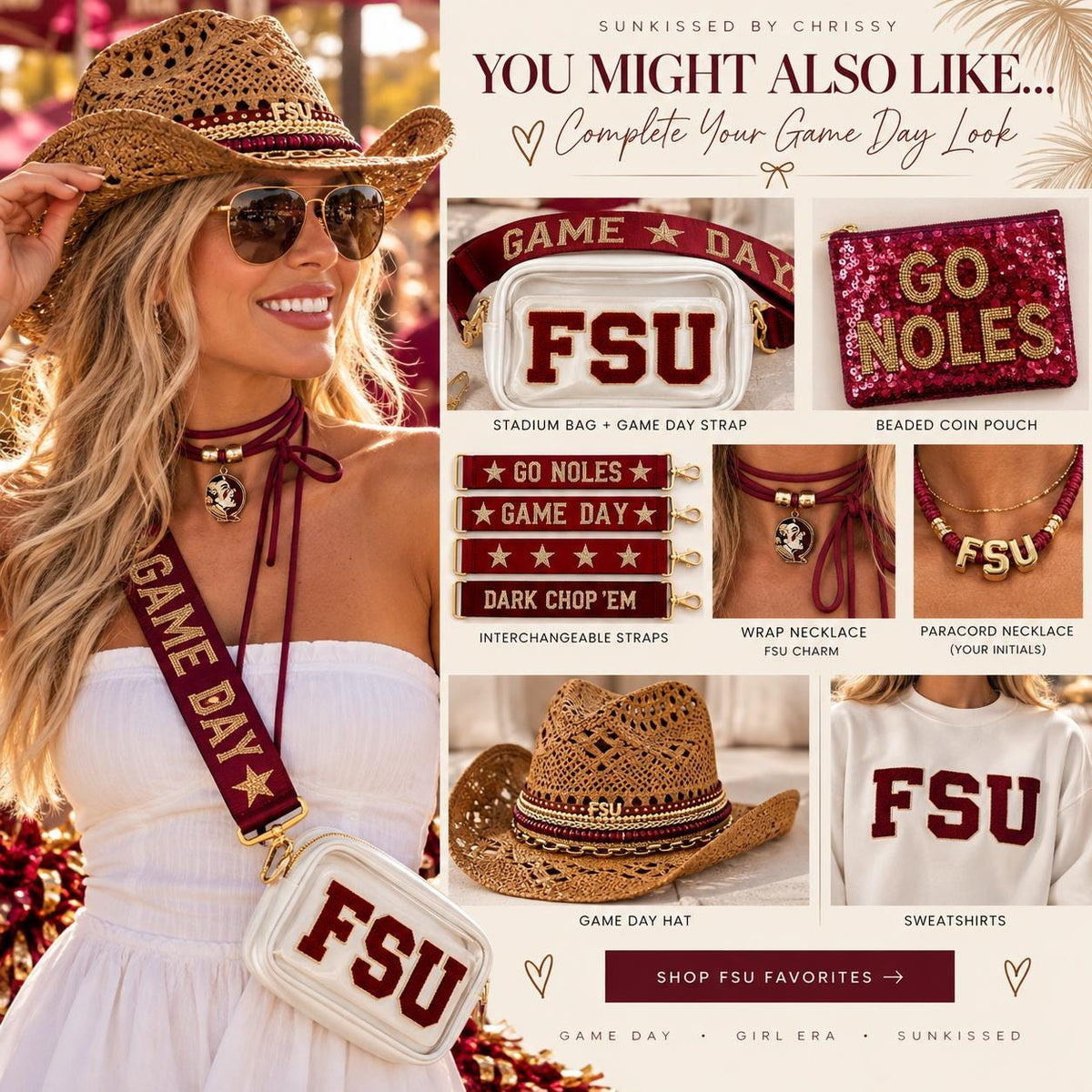 FSU Inspired Coin Purse Zipper Pouch Doak Stadium Bag Game Day Essentials Go Noles Wallet  Sequin Team Fan Gift Garnet Gold Game day