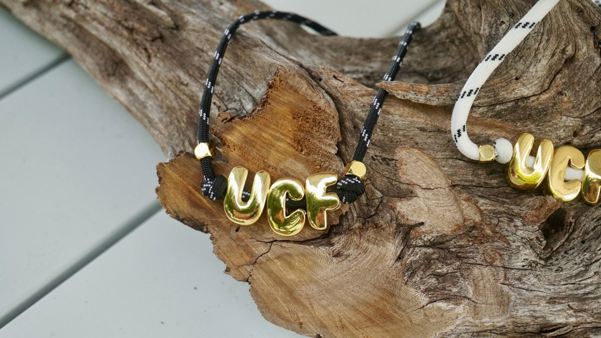 Game Day Necklace School Spirit Beaded Jewelry Graduation Gift University Student Name Personalized Ohio State Alabama Georgia MSU