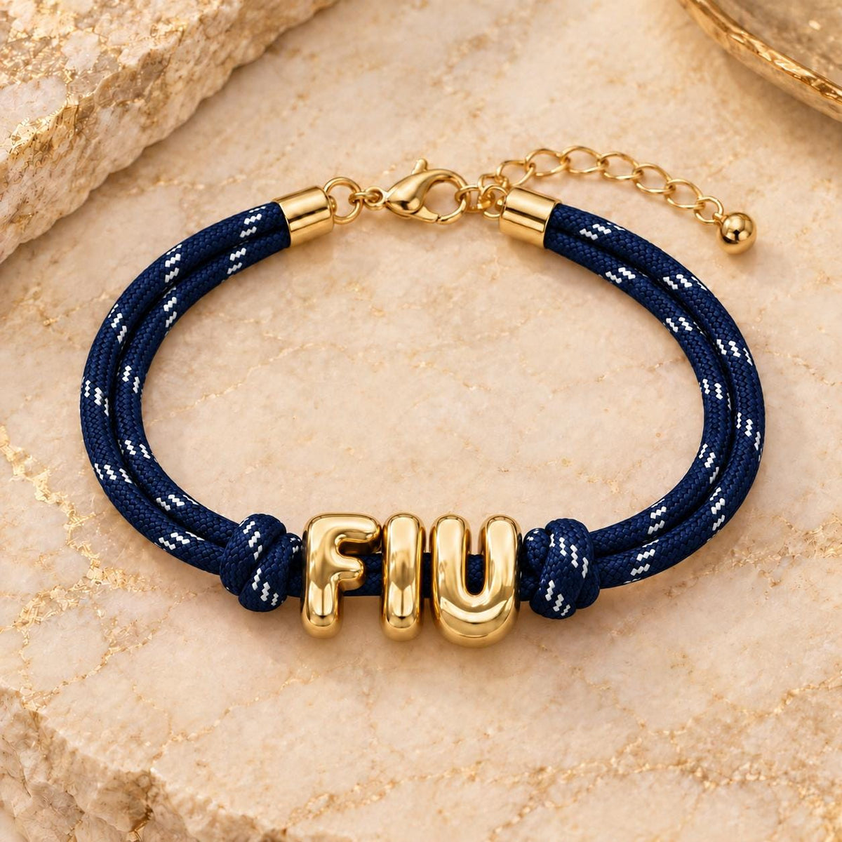 Team Spirit Paracord Bracelet Adjustable Cord Band Custom Name Initial Letter Jewelry Gameday Accessories Fan Gear Game Day Gift Graduation
