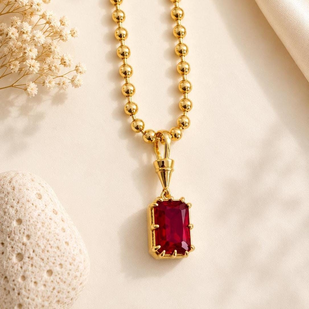 Sunkissed by Chrissy gold gemstone pendant necklace with solitaire design, elegant jewelry for wedding, layering, or everyday wear