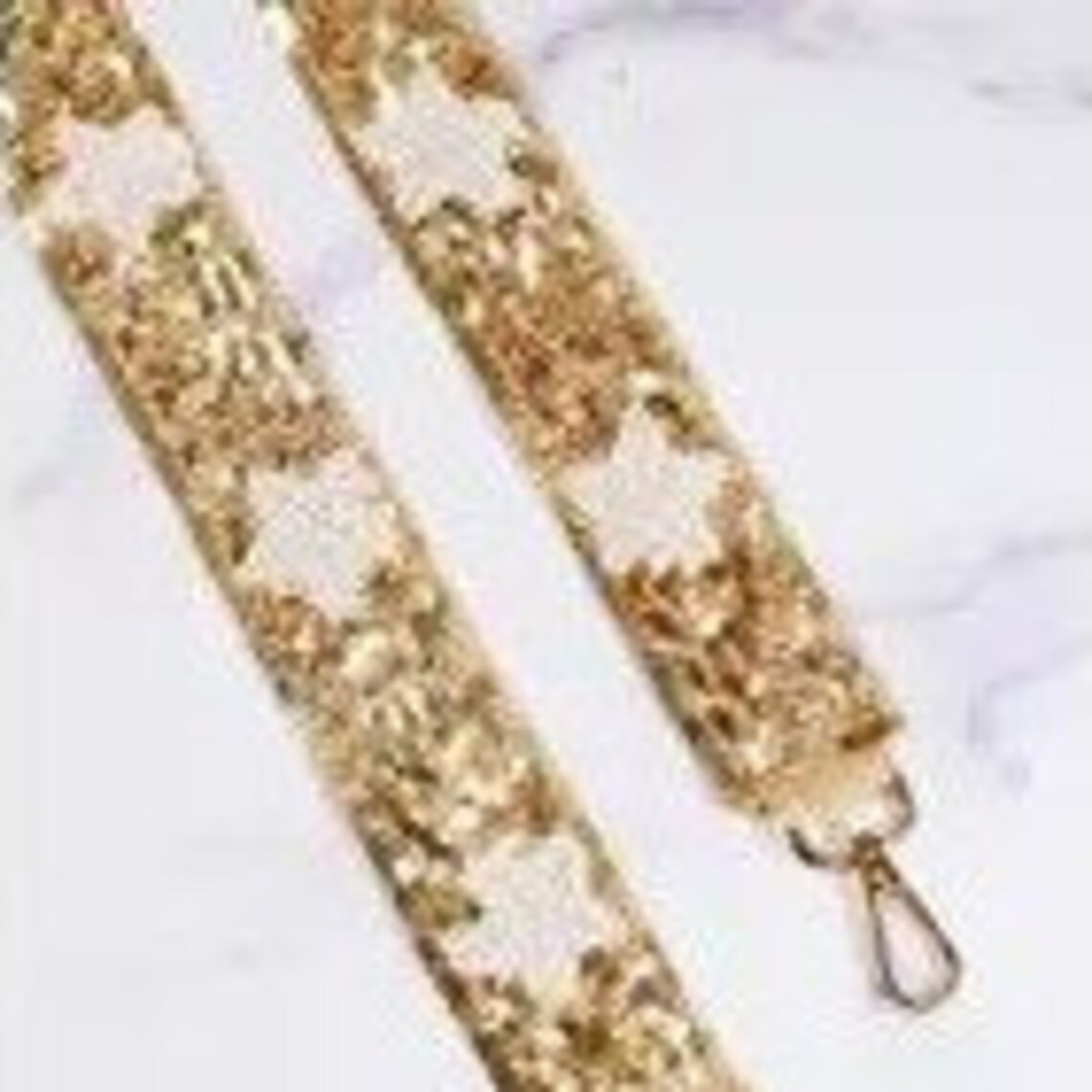 Beaded sequin purse strap for clear stadium crossbody bag, stylish game day accessory by Sunkissed by Chrissy.