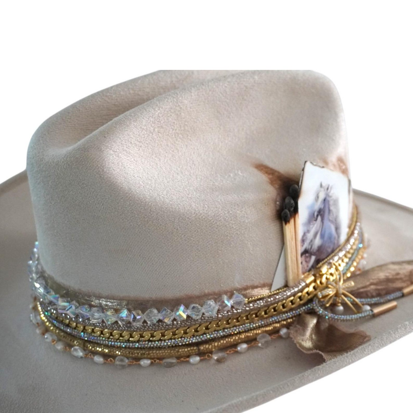Sunkissed by Chrissy Western glam cowboy hat with decorative band, perfect for rodeo, country music, and travel outfits.