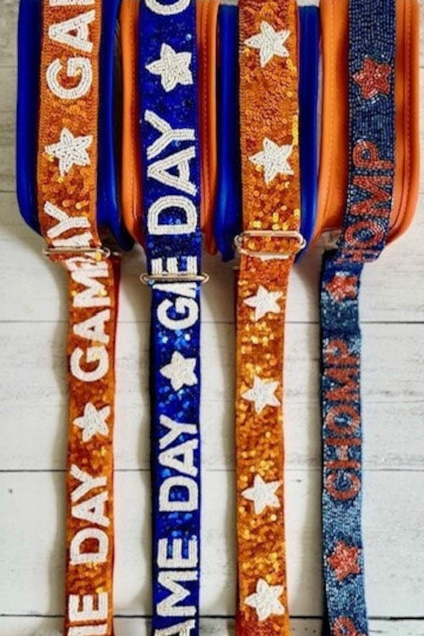 Clear stadium bag featuring UF Gators branding with a Chomp strap, designed for University of Florida game day events.